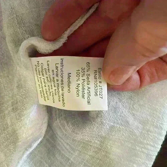 C’estT01, Size Medium White Lace and Cotton Sleeveless top - Picture 5 of 6